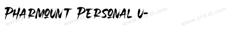 Pharmount Personal u字体转换